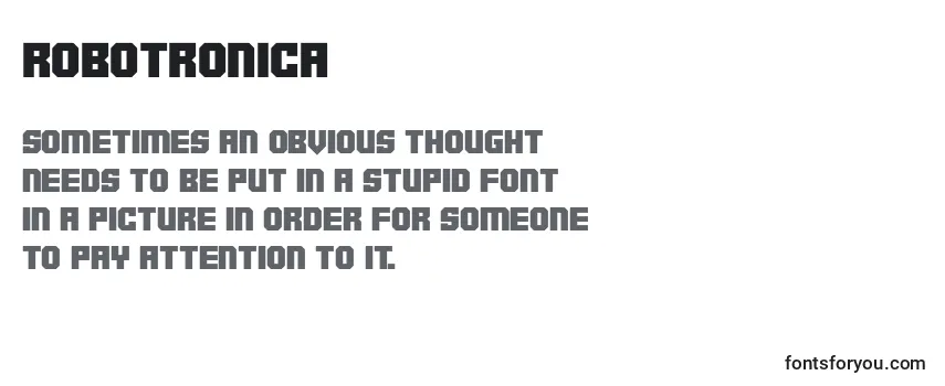 Review of the Robotronica (138907) Font