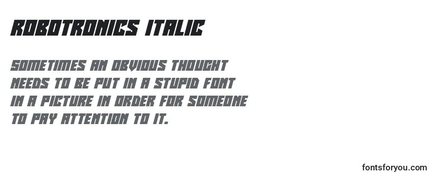 Robotronics Italic-fontti