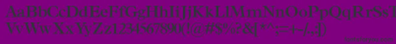 Fonte TerminussskSemibold – fontes pretas em um fundo violeta