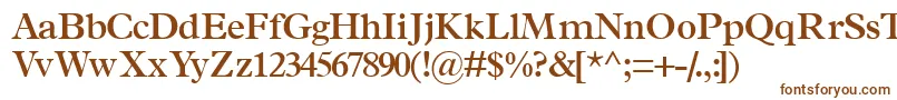 Шрифт TerminussskSemibold – коричневые шрифты