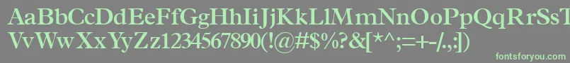 TerminussskSemibold Font – Green Fonts on Gray Background