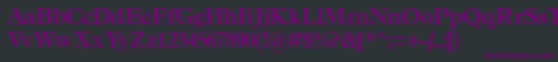 Шрифт TerminussskSemibold – фиолетовые шрифты на чёрном фоне
