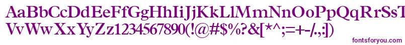 TerminussskSemibold-Schriftart – Violette Schriften auf weißem Hintergrund