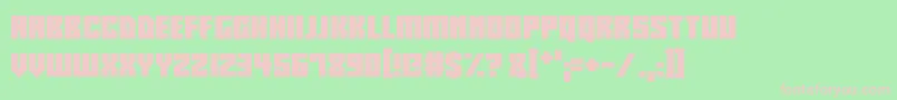 Robotronics Font – Pink Fonts on Green Background