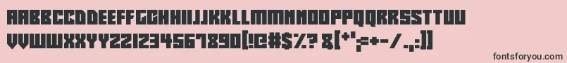 Robotronics Font – Black Fonts on Pink Background