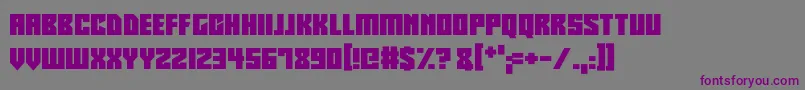 Robotronics Font – Purple Fonts on Gray Background