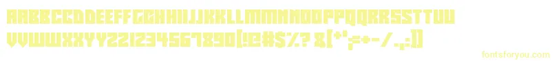 Шрифт Robotronics – жёлтые шрифты