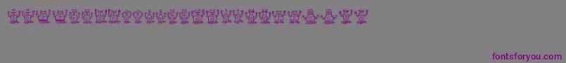 Robotter Font – Purple Fonts on Gray Background