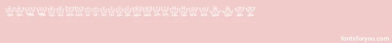 Robotter Font – White Fonts on Pink Background