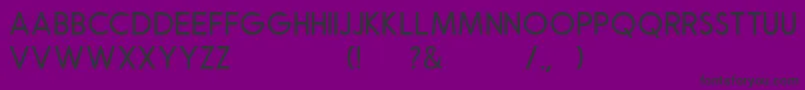 フォントRobusta Sans Demo – 紫の背景に黒い文字