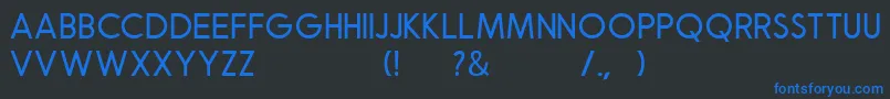 Robusta Sans Demo Font – Blue Fonts on Black Background