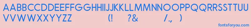 Robusta Sans Demo Font – Blue Fonts on Pink Background