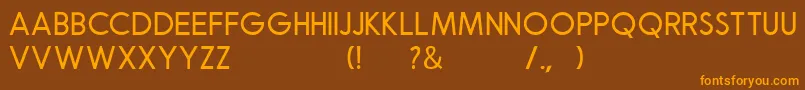 Robusta Sans Demo Font – Orange Fonts on Brown Background