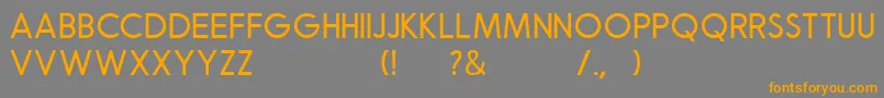 Robusta Sans Demo Font – Orange Fonts on Gray Background