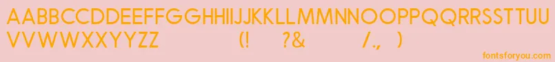 Robusta Sans Demo Font – Orange Fonts on Pink Background
