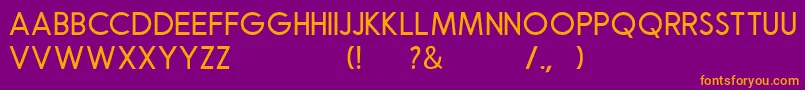 Robusta Sans Demo Font – Orange Fonts on Purple Background