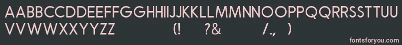 Robusta Sans Demo Font – Pink Fonts on Black Background
