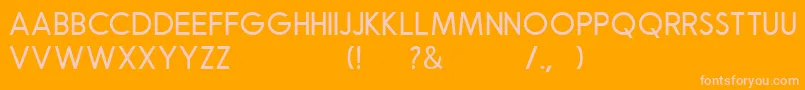 Robusta Sans Demo Font – Pink Fonts on Orange Background