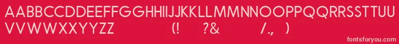 Robusta Sans Demo Font – Pink Fonts on Red Background