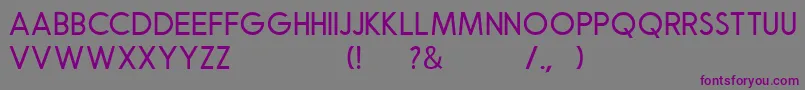 Robusta Sans Demo Font – Purple Fonts on Gray Background