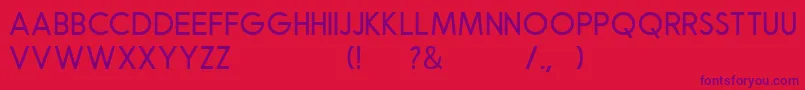Robusta Sans Demo Font – Purple Fonts on Red Background
