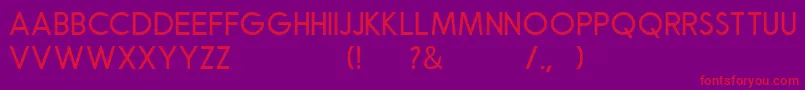 Robusta Sans Demo Font – Red Fonts on Purple Background