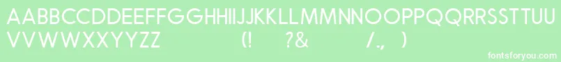 Police Robusta Sans Demo – polices blanches sur fond vert