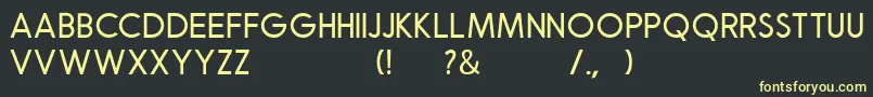 Robusta Sans Demo Font – Yellow Fonts on Black Background