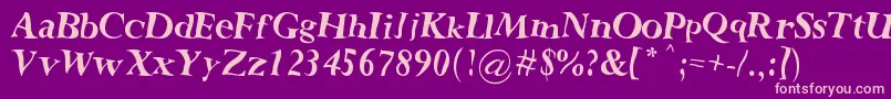 Rochester Twee Font – Pink Fonts on Purple Background