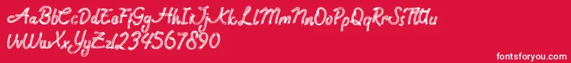Rock Brush Pro Font – White Fonts on Red Background