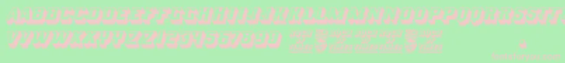 Rock of Times Font – Pink Fonts on Green Background