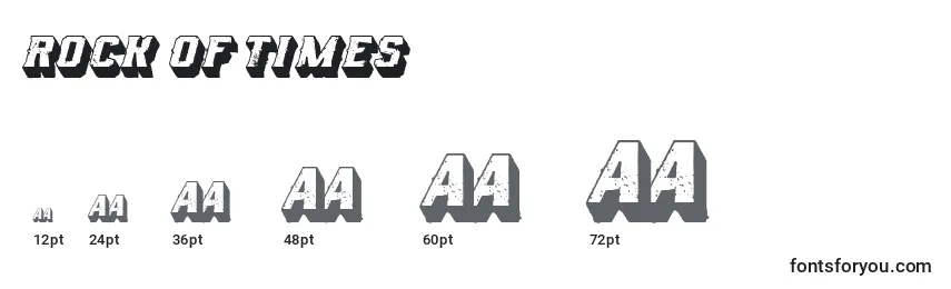 Rock of Times Font Sizes