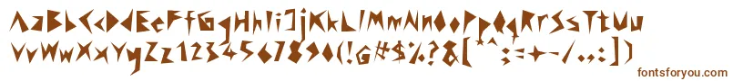 Rock Stair Font – Brown Fonts on White Background