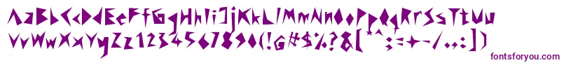 Rock Stair Font – Purple Fonts on White Background