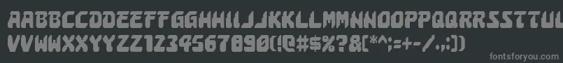 Czcionka AstropolisCondensed – szare czcionki na czarnym tle