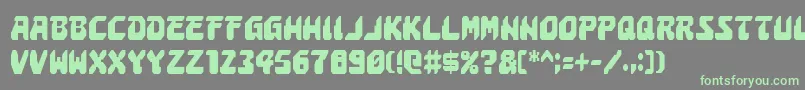 AstropolisCondensed Font – Green Fonts on Gray Background