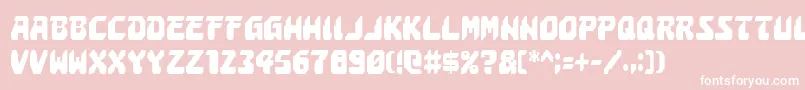 フォントAstropolisCondensed – ピンクの背景に白い文字