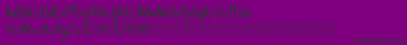 Rockbrush DEMO-Schriftart – Schwarze Schriften auf violettem Hintergrund