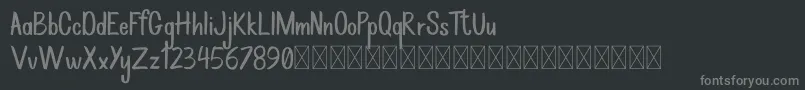 Rockbrush DEMO Font – Gray Fonts on Black Background