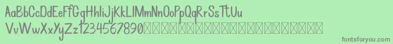 Rockbrush DEMO Font – Gray Fonts on Green Background