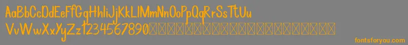 Rockbrush DEMO Font – Orange Fonts on Gray Background