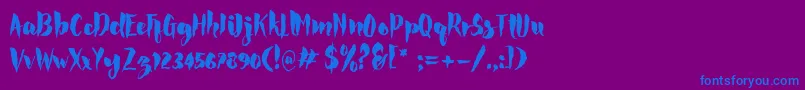Más sobre la fuente Rocke fuente Rocke – Fuentes Azules Sobre Fondo Morado