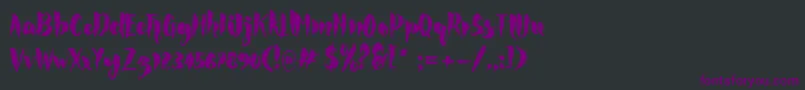 Rocke Font – Purple Fonts on Black Background