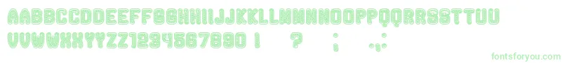 Rockefeller Font – Green Fonts on White Background