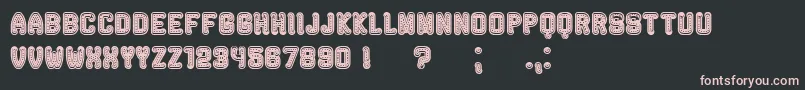 Rockefeller Font – Pink Fonts on Black Background