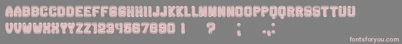 Rockefeller Font – Pink Fonts on Gray Background