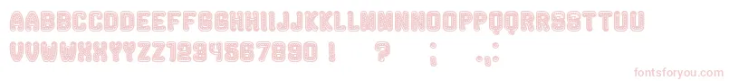 Rockefeller Font – Pink Fonts on White Background