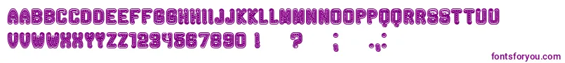 Rockefeller Font – Purple Fonts on White Background