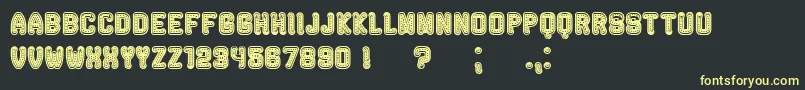 Rockefeller Font – Yellow Fonts on Black Background