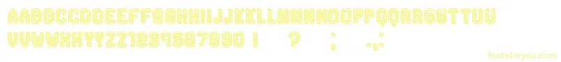 Rockefeller Font – Yellow Fonts on White Background